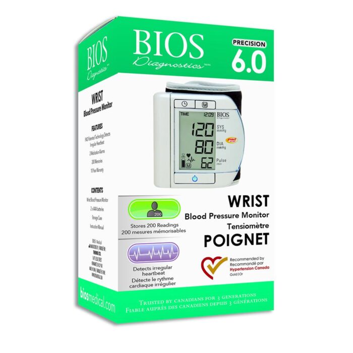 BIOS Diagnostic Precision Series 6.0 Wrist Blood Pressure Monitor – W100
