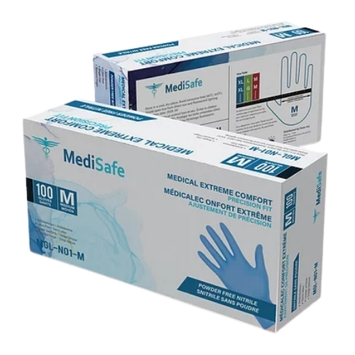 Medisafe Powder Free Nitrile Gloves 100/box