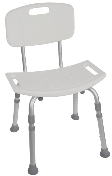 Drive Deluxe Aluminum Shower Chair With Back